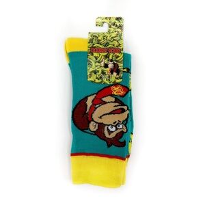 Nintendo Donkey Kong Crew Socks Mens Womens Video Game Bananas Fun Gamer Gift